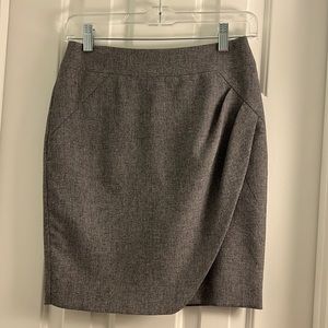 Grey Business Mini Skirt